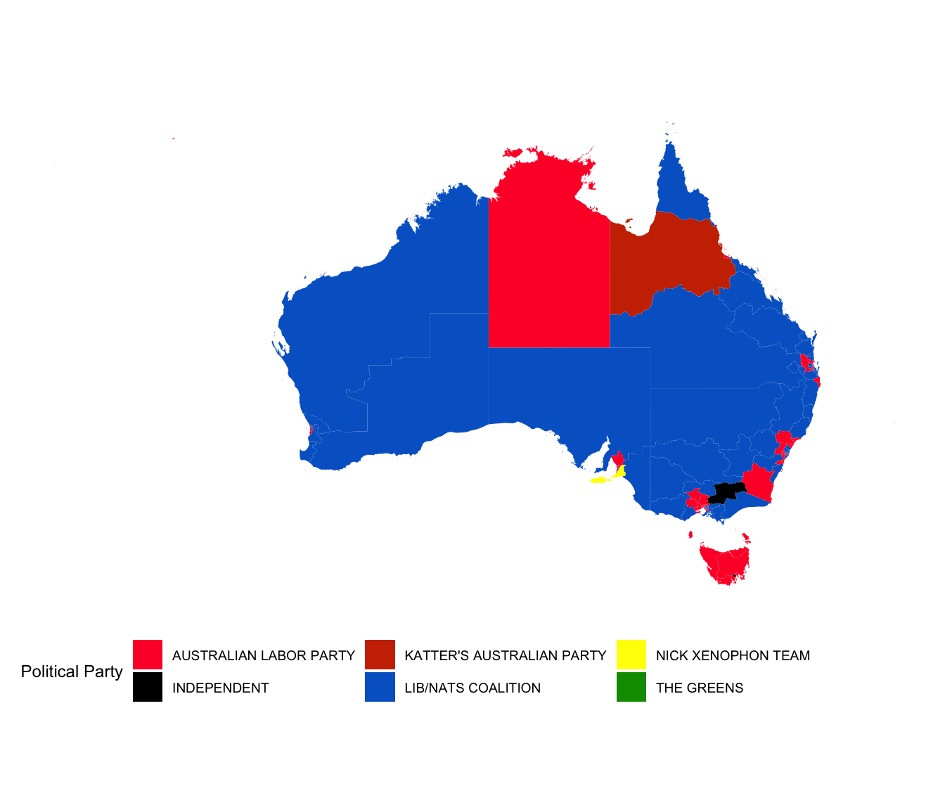 Mapping Australia's Electorates • eechidna